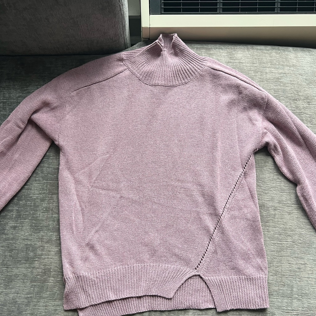 Light Purple Mock Neck Sweater